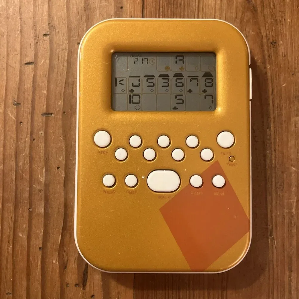 Vintage Radica LIGHTED SCREEN Solitaire Electronic Handheld Game 2008 Tested